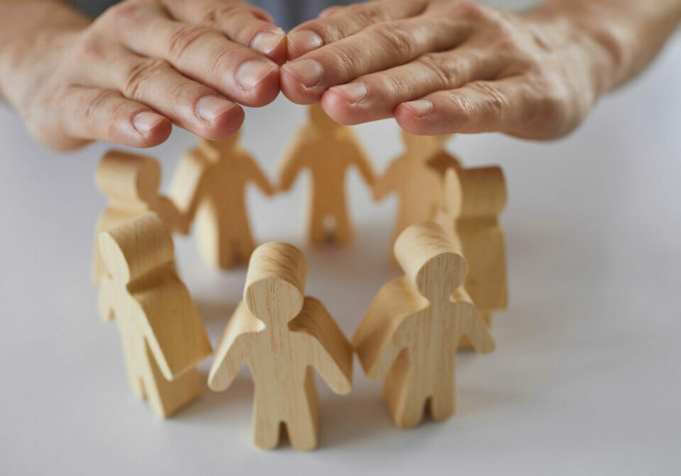 Cercle protégé pas des mains